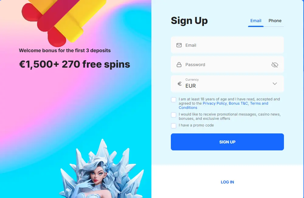 Registrering Ice casino sweden